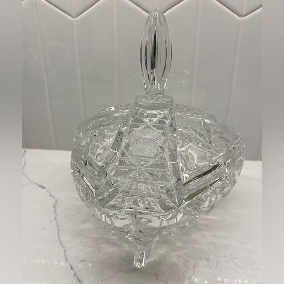 Pinwheel crystal Dish - Picture 1 of 7